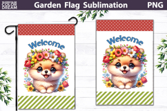 Pomeranian Garden Flag | Dog Garden Flag Product Image 1