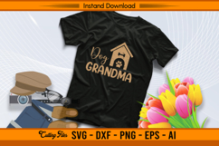 Dog Grandma Paw Print SVG Design for Pet Lovers Product Image 2