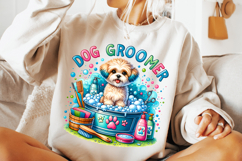 Dog Groomer Png, Sublimation PNG, Pet Groomer Png, Dog Lover Product Image 2