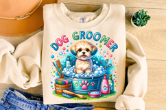 Dog Groomer Png, Sublimation PNG, Pet Groomer Png, Dog Lover Product Image 3