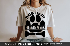 Dog Hair is My Glitter - Dog Bandana SVG Design Product Image 1
