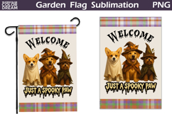 Halloween Dogs Garden Flag | Just A Spooky Paw Product Image 1