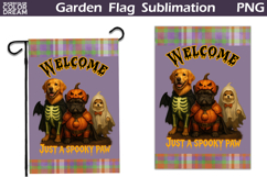 Halloween Dogs Garden Flag | Just A Spooky Paw Product Image 1