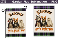 Halloween Dogs Garden Flag | Just A Spooky Paw Product Image 1