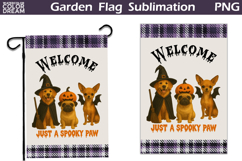 Halloween Dogs Garden Flag | Just A Spooky Paw Product Image 1