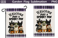Halloween Dogs Garden Flag | Just A Spooky Paw Product Image 1