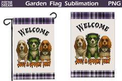 Halloween Dogs Garden Flag | Just A Spooky Paw Product Image 1