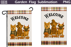Halloween Dogs Garden Flag | Just A Spooky Paw Product Image 1