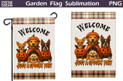 Halloween Dogs Garden Flag | Just A Spooky Paw Product Image 1