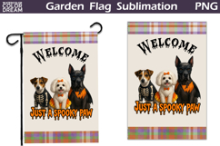 Halloween Dogs Garden Flag | Just A Spooky Paw Product Image 1