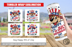 Tumbler Happy 4th of July Dog Product Image 1