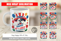 Mug Wrap Happy 4th of July Dog Product Image 1
