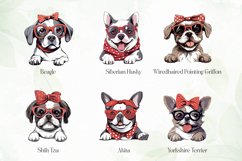 Cute Dog With Headband Sublimation Product Image 4