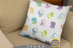 Dog Heads Sublimation Pattern Product Image 1