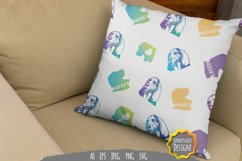 Dog Heads Sublimation Pattern Product Image 1
