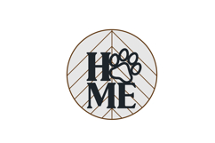 Home Dog Paw Welcome Sign SVG Template Product Image 2