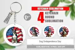 Keychain Dog 4th of July Product Image 1