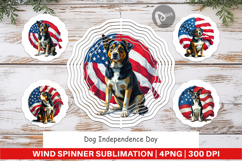 Wind Spinner Dog 4th of July Product Image 1