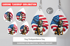 Earring Dog 4th of July Product Image 1