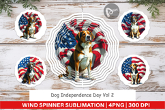 Wind Spinner Dog 4th of July Product Image 1