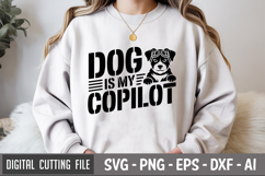 Dog Is My Copilot SVG File | Dog Quotes SVG | Funny Dog SVG Product Image 1