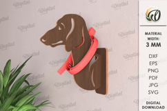 Dog Leash Holders Bundle Laser Cut. Dog Decor SVG Product Image 8