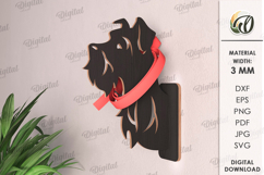 Dog Leash Holders Bundle Laser Cut. Dog Decor SVG Product Image 10
