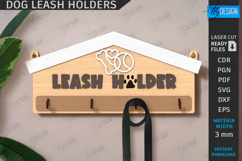 Wall Dog Leash Hooks Laser Cut|Pet Accessories|Leash Hanger Product Image 1