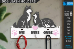 Wall Dog Leash Hooks Laser Cut Bundle|Pets SVG|Leash Hangers Product Image 7