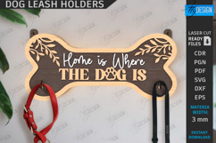 Wall Dog Leash Hooks Laser Cut Bundle|Pets SVG|Leash Hangers Product Image 8