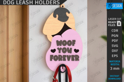 Wall Dog Leash Hooks Laser Cut Bundle|Pets SVG|Leash Hangers Product Image 12