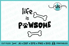 Dog Logo SVG, Funny Dog Quote, Dog Bones, Dog Paw Cut File Product Image 1