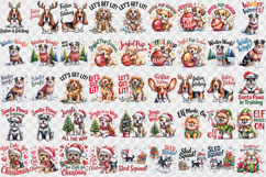 Christmas Dogs sublimation | Christmas Dog lover clipart Product Image 2