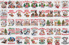 Christmas Dogs sublimation | Christmas Dog lover clipart Product Image 3