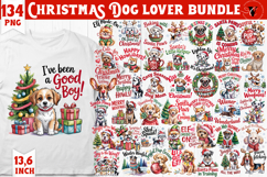 Christmas Dogs sublimation | Christmas Dog lover clipart Product Image 1