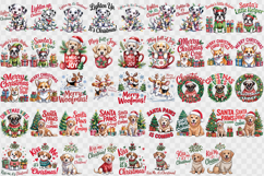 Christmas Dogs sublimation | Christmas Dog lover clipart Product Image 4