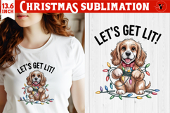 Christmas Dogs sublimation | Christmas Dog lover clipart Product Image 1