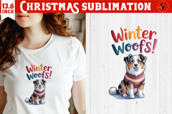 Christmas Dogs sublimation | Christmas Dog lover clipart Product Image 1