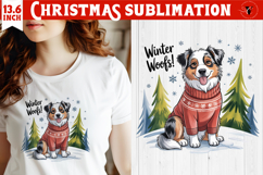 Christmas Dogs sublimation | Christmas Dog lover clipart Product Image 1