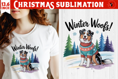 Christmas Dogs sublimation | Christmas Dog lover clipart Product Image 1