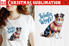Christmas Dogs sublimation | Christmas Dog lover clipart Product Image 1