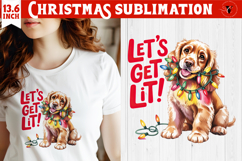 Christmas Dogs sublimation | Christmas Dog lover clipart Product Image 1