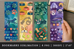 Dog lover bookmarks printable sublimation bookmark design Product Image 1