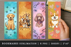 Dog lover bookmarks printable sublimation bookmark design Product Image 1