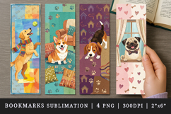 Dog lover bookmarks printable sublimation bookmark design Product Image 1