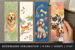 Dog lover bookmarks printable sublimation bookmark design Product Image 1