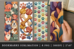 Dog lover bookmarks printable sublimation bookmark design Product Image 1