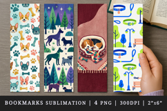 Dog lover bookmarks printable sublimation bookmark design Product Image 1