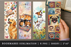 Dog lover bookmarks printable sublimation bookmark design Product Image 1