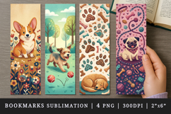Dog lover bookmarks printable sublimation bookmark design Product Image 1